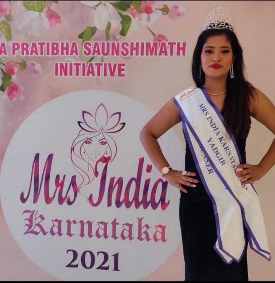 Student of Vah Vah!, Swetha Jaka crowned runner-up of the Mrs India Karnataka Pageant